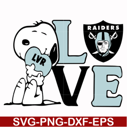 snoopy love las vegas raiders svg, png, dxf, eps digital file td16