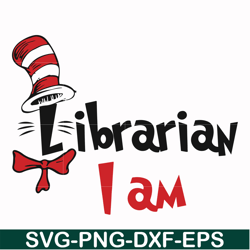 librarian i am svg, png, dxf, eps file dr000132