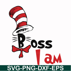 boss i am svg, png, dxf, eps file dr000135