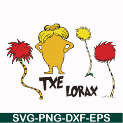 txe lorax svg, png, dxf, eps file dr000149