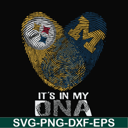 steelers it's in my dna, svg, png, dxf, eps file nfl0000181