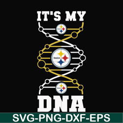 steelers it's in my dna, svg, png, dxf, eps file nfl0000182