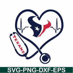 houton texans heart svg, texans svg, nfl svg, png, dxf, eps digital file nfl10102032l