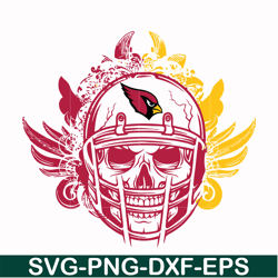 arizona cardinals skull svg, skull cardinals svg, nfl svg, png, dxf, eps digital file nfl1110201l