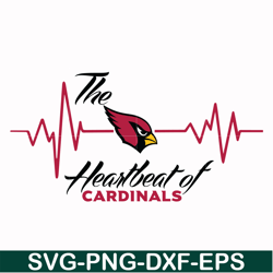 the heartbeat of arizona cardinals svg, cardinals svg, nfl svg, png, dxf, eps digital file nfl11102025l