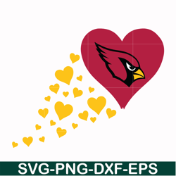 arizona cardinals heart svg, cardinals heart svg, nfl svg, png, dxf, eps digital file nfl1110206l