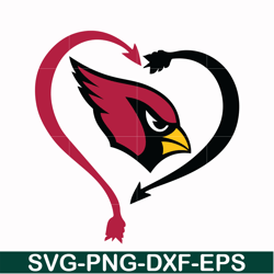 arizona cardinals heart svg, cardinals heart svg, nfl svg, png, dxf, eps digital file nfl1110207l