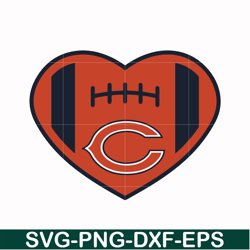 chicago bears heart svg, chicago bears svg, bears svg, sport svg, nfl svg, png, dxf, eps digital file nfl111034t