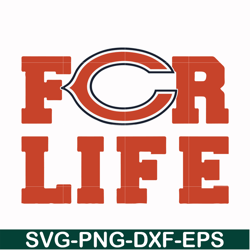 chicago bears for life svg, chicago bears svg, bears svg, sport svg, nfl svg, png, dxf, eps digital file nfl111037t