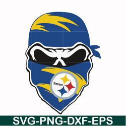 pittsburgh steelers skull svg, pittsburgh steelers svg, skull svg, sport svg, nfl svg, png, dxf, eps digital file nfl131