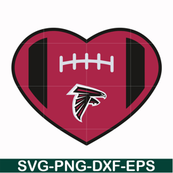 atlanta falcons heart svg, falcons svg, sport svg, nfl svg, png, dxf, eps digital file nfl2110202015t