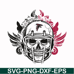 atlanta falcons skull svg, falcons svg, sport svg, nfl svg, png, dxf, eps digital file nfl2110202026t