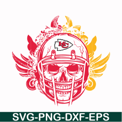 kansas city chiefs skull svg, chiefs skull svg, nfl svg, png, dxf, eps digital file nfl21102025l