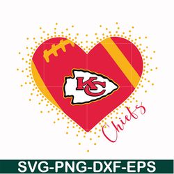 kansas city chiefs heart svg, chiefs heart svg, nfl svg, png, dxf, eps digital file nfl2110202l