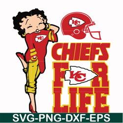 girl chief for life svg, kansas city chiefs svg, chiefs svg, nfl svg, png, dxf, eps digital file nfl21102041l