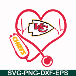 kansas city chiefs heart svg, chiefs heart svg, nfl svg, png, dxf, eps digital file nfl21102042l