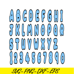 bluey alphabet svg png dxf eps bluey design svg bluey vibes svg