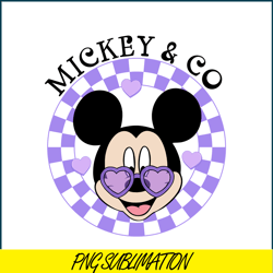 purple mickey and co png