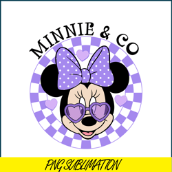 purple minnie and co png