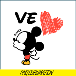 mickey love snack png