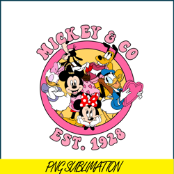 mickey and co est 1928 png