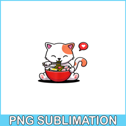 kitty enjoy ramen png, anime manga png, japanese food png