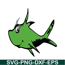 the green fish svg, dr seuss svg, cat in the hat svg ds205122302