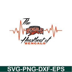 heartbeat for bengals svg png eps, national football league svg, nfl lover svg
