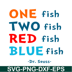 red fish blue fish svg, dr seuss svg, dr seuss quotes svg ds105122371