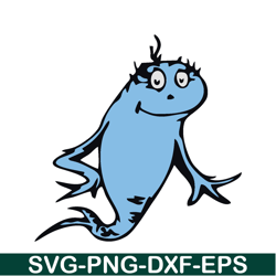 smiling blue fish svg, dr seuss svg, dr. seuss' the lorax svg ds205122320