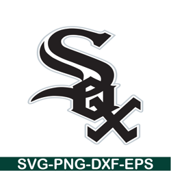 chicago white sox simple logo svg png dxf eps ai, major league baseball svg, mlb lovers svg mlb01122306