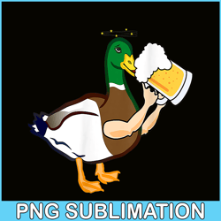 drunken duck with beer png beer lover png beer party png