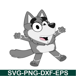 surprised wolf svg png pdf bluey wolf svg bluey character svg