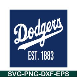 dodger est 1883 flag svg, major league baseball svg, mlb lovers svg mlb011223131