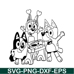 bluey playing svg png dxf eps bluey friends svg bluey cartoon svg