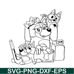 cute bluey design svg png dxf eps bluey cartoon svg bluey svg