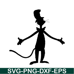 the whole cat black shadow svg, dr seuss svg, cat in the hat svg ds105122331