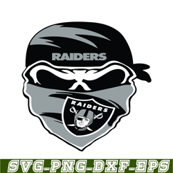 raiders masked skull svg png dxf eps, football team svg, nfl lovers svg nfl2291123123