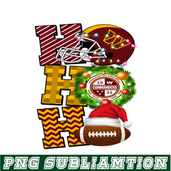 hohoho commanders png, christmas nfl team png, national football league png