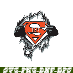 superman bengals svg png eps, national football league svg, nfl lover svg