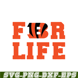 bengals for life svg png eps, national football league svg, nfl lover svg