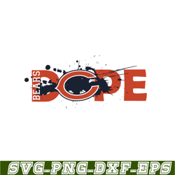 dope chicago bears svg png eps, national football league svg, nfl lover svg