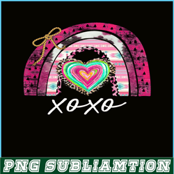 rainbow xoxo png, sweet valentine png, valentine holidays png