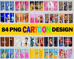 cartoon tumbler bundle, all cartoon character sublimation, kids tumbler png, sublimations, cartoon tumbler designs