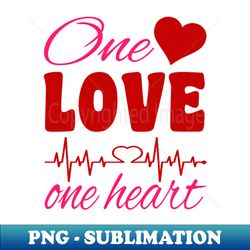 one love one heart - unique sublimation png download - bring your designs to life