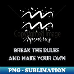 aquarius zodiac - special edition sublimation png file - bring your designs to life