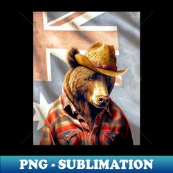 aussie cowboy outback australian flag - exclusive sublimation digital file - perfect for sublimation mastery