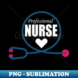 stethoscope professional nursing design for nurse and nursing students - exclusive png sublimation download - bring your designs to life