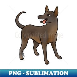 dog - xoloitzcuintli - bald brown - premium sublimation digital download - perfect for personalization