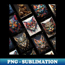 kitty cat family photo - creative sublimation png download - bold & eye-catching